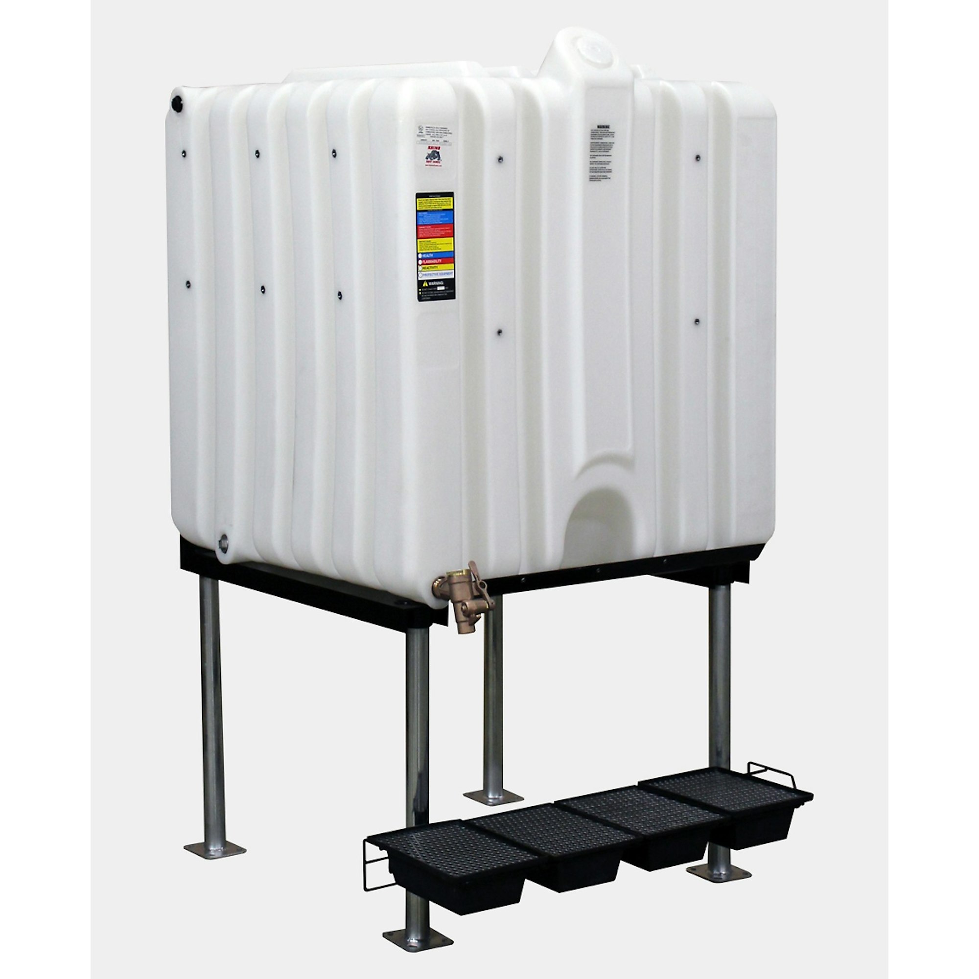 Rhino Tuff Tanks Complete Gravity Feed System - 180 Gal. Capacity, Roto-Molded, Stackable, Model# RTT-6800